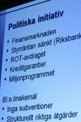 Önskelista från Bo Antoni, VD Sveriges Byggindustrier