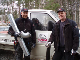 Roger Nilsson och Kent Persson, Rodab Plåtslageri, Ockelbo