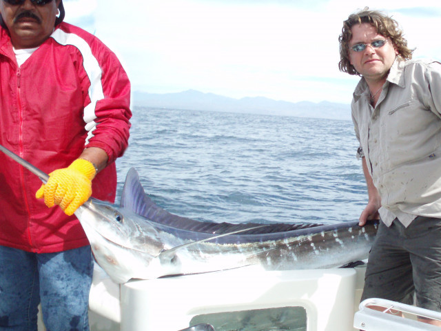 Storfiskare Tällberg med en Blue Marlin