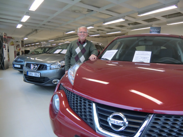 Jard Thavellin tillsammans med Nissan Juke, Qashqai och Micra