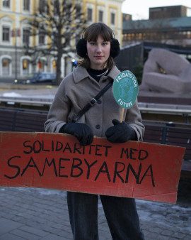 Astrid Ravin, en av de demonstrerande ungdomarna.