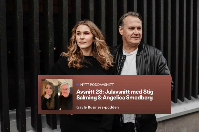 Gävle Business-poddens julavsnitt med Stig Salming & Angelica Smedberg